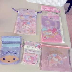 🩷🩵LITTLE TWIN STARS BUNDLE (5 items) all NEW and as pictured.